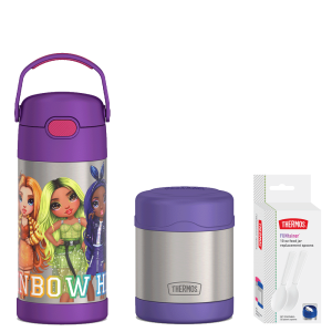 12oz Rainbow High FUNtainer Water Bottle & 10oz Food Jar Bundle