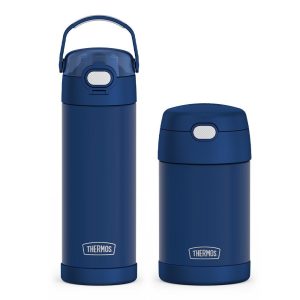 16oz FUNtainer  Water Bottle & Food Jar Bundle - Navy